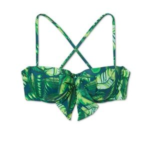 4/$25!! Shade & Shore Bikini Top Palm Print